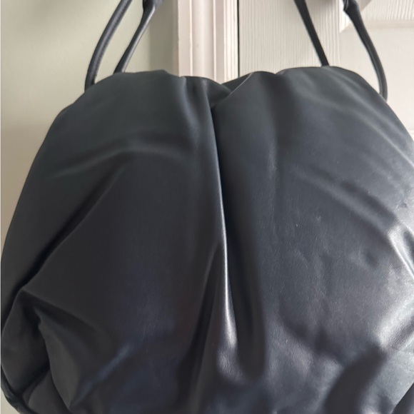 Celine Navy Blue Leather Pheobe Pillow Women's Bag - Picture 4 of 7